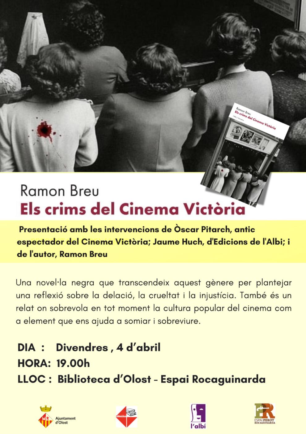 Presentació del llibre de Ramon Breu: Els crims del Cinema Victòria